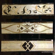 K Gold Edged Floor Tiles20x Waveguide Skirting Board80Corner Baseboard Waistline Microcrystalline St