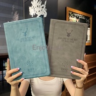 Samsung Tab A9 A9+ LTE/5G Deer Casing Flip Leather Soft TPU A9 Plus Shockproof Cover X210 X216 X110 