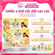 Combo of 2 boxes of Lac Lac gourd cereal, box of 30 packs - Nutritional supplement support for healt