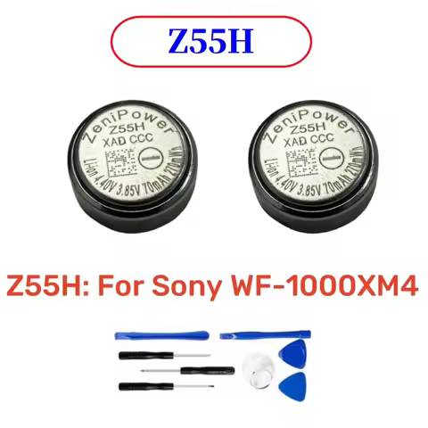 2pcs/lot Z55 New Battery For Sony WF-1000XM3 , Z55H For WF-1000XM4 WF-SP900/SP700N /1000X WI-SP600N 