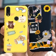 เคส Xiaomi Redmi 7พิมพ์การ์ตูนหมีน่ารักครอบ TPU นุ่มเคสโทรศัพท์สำหรับ Redmi 7 Redmi7เคสขนาด6.26นิ้ว