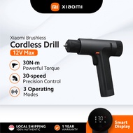 Xiaomi 12V Max Brushless Cordless Drill | 30 N·m Torque | 0–1400 RPM | 30‑Level Precision Control | 
