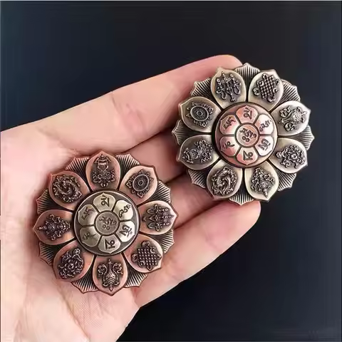 Unique Gifts Zen Buddha Hand Spinner Fidget Fingertip Gyro Decompression Skills Anxiety Stress Relie