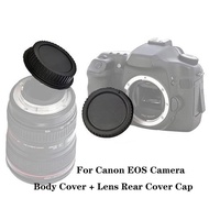 1set For Canon EOS Mount Body Cover + Lens Rear Cover Cap For Canon EOS Camera 5DII 5DIII 7D 70D 80D 500D 550D  600D 700D 1000D 1200D For DSLR Camera Universal