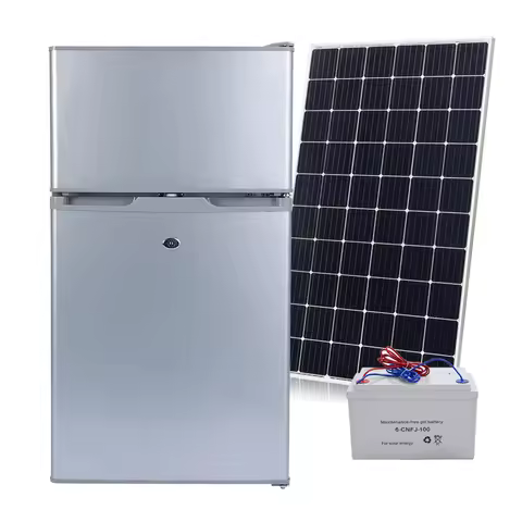 High Quality DC12/24V 108 Liters Solar Refrigerator 98L 108L 142L 178L 195L 218L 268L Solar Double D