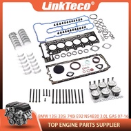 Engine Overhaul Rebuild Kit Pistons Head Gasket Set For BMW 135i 335i 535i 740i E90 E92 E71 F02 X6 Z