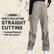 ZOE ARISSA SELUAR PEREMPUAN PALAZO PANTS STRAIGHT CUT PANT LABUH MUSLIMAH Ribbon Bow Coquette Sabiri