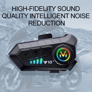 Y10 Earphones Soft Mic Motorcycle Helmet Intercom Headset Noise Reduction 2 Rider 300M Communication