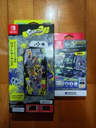 Nintendo Switch專用Splatoon3保護套，多功能支架