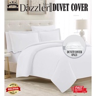 DAZZLER MAX Plain Hotel Duvet Quilts Cover Only Cotton Quality Zipper Design