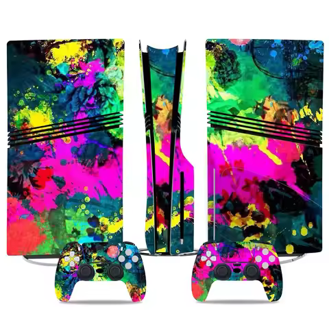 For PS5 Pro Disc Protective Vinyl Decal Skin Sticker, For PS5 Pro Disc Cover Wrap for PS5 Console Co