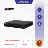 Dahua DHI-NVR2104HS-4KS3 4 Channel Non-PoE 4K 1 SATA H.265 SMD Plus IP Camera