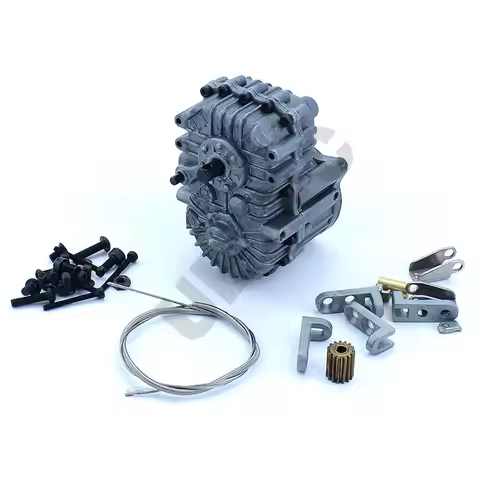 Metal 2-speed Gearbox 450 Planetary Transmission for 1/14 Tamiya RC Truck SCANIA 770S R620 VOLVO Aro