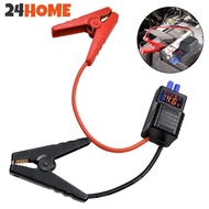 24HOME Car Jump Starter 650A 12V With EC5 Plug Connector Emergency Clip Intelligent Clamp Booster An