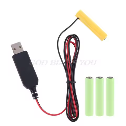 LR03 AAA Battery Eliminator USB Power Supply Cable Replace 1 to 4pcs AAA Battery Drop Shipping