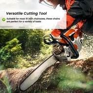 Pack of 2 Saw Chains 3/8 Inch 1.3 mm 57TG 40 cm (16 Inch) Replacement Chain for Various Chainsaws El