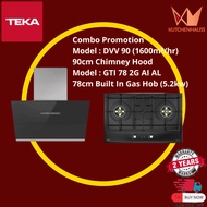 TEKA Combi Package Hood DVV 90 + Gas Hob GTI 78 2G AI AL / KUTCHENHAUSS