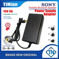 15V 3A 2.5A AC/DC Power Adapter AC-E1525M AC-E1530 for Sony SRS-XB3 SRS-X55 LF-S80D SRS-BTX500 SRS-Z