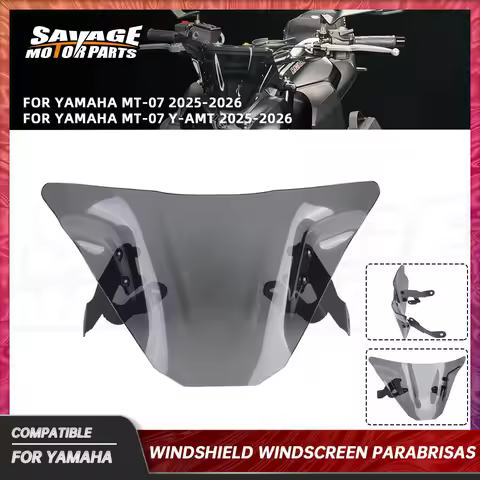 MT07 2026 Windshield Windscreen For Yamaha MT 07 MT-07 Y-AMT 2025 Motorcycle Accessories Smoke Wind 
