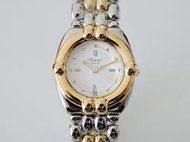 真品 CHOPARD 蕭邦 正18K金半金造型女錶