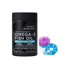 Generic Triple Strength Omega 3 Fish Oil - Fish Oil Supplement with EPA,DHA Fatty Acids from Wild Al