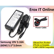 Samsung RV408 RV410 RV411 RV413 RV508 RV511 RV515  19V 3.16A 5.5 * 3.0mm (60W) Adapter Charger