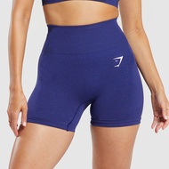 Gymshark Yoga Peach Shorts Hip Slimmer Look Sports Training Three-point Pants Seamless Knit Shorts