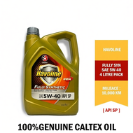 Caltex Havoline Fully Synthetic 5W40 4L - Caltex Car Engine Oil