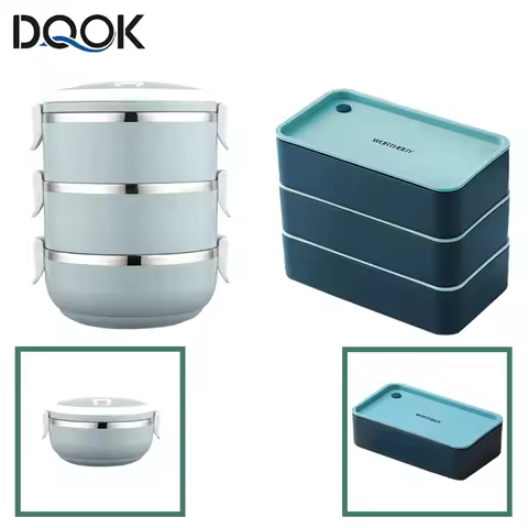 Portable Stainless Steel Thermal Lunch Box For Kids School Microwave Box Thermal Lunch Box Salad Fru