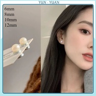[YUNYUAN] Pearl No Piercing Magnetic Painless Ear Clip Women's Earrings Magnet Temperament Earrings 