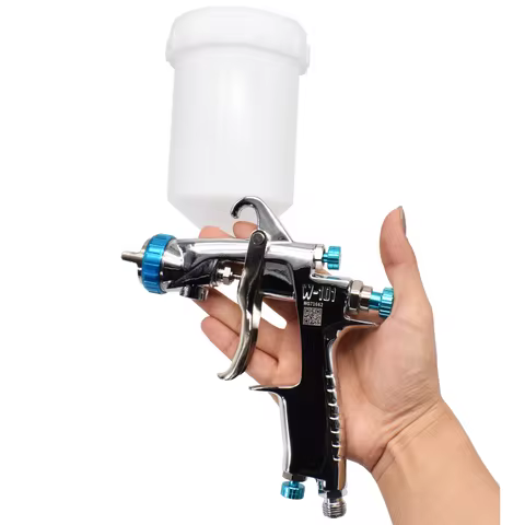 High Quality W101 hvlp gravity spray gun W-101 400CC plastic pot 1.0/1.3/1.5/1.8mm original authenti