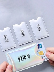 5/10/20入組防盜銀行卡持有人保護套,可阻擋nfc Rfid,鋁箔id商務卡套