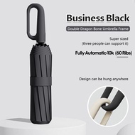 Automatic Umbrella 60 Ribs Auto Open Umbrella UPF50+ UV Protection Extra Strong Windproof Folding Um