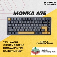 Monka A75 Gasket/Top Mount Aluminum Wireless Mechanical Keyboard