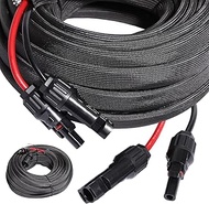 30 ft Solar Cable Extension with IP67 Solar Plugs for Outdoor Applications in Car, Motorhome, Boat, 