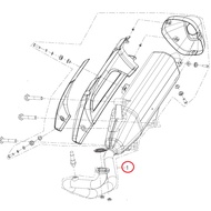 100% ORIGINAL QJ MOTOR AX200S EXHAUST PIPE MUFFLER ASSY // 47100M79000Z MUFFLER ASSEMBLY 100% ORIGIN