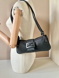 【特選貨品】中古二手Fendi灰色腋下單肩側背揹挎法棍小包手袋