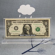 Akrilik Tempat Uang Pajangan Hiasan Amerika 1 One Dolar