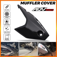 E&M Honda ADV 150 Muffler Guard Carbon Cover Heatguard Cover Exhaust Pipe Guard Cover Carbon For ADV