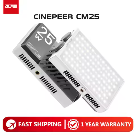ZHIYUN CINEPEER CM25 25W 2700K to 6200K Bi-Color Handheld Pocket LED Video Light for Photography Fil