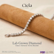 Tennis Bracelet Lab Grown Diamond (CVD) 100 VVS Available In Sizes Silver | Ciela Jewelry