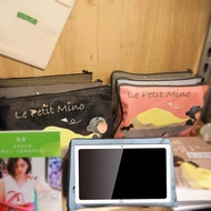 2入組插畫家L型拉鍊袋 平板收納包 手拿包 化妝包 旅行收納