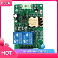 B60A 2X Esp8266 Esp-12F Wifi Relay Module 2Channel 5V/8-80V Network Relay Switch For Arduino Ide Sma