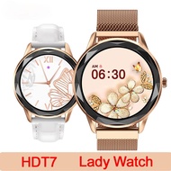 ~ 2021 New Hdt7 นาฬิกาข้อมือ Smart Watch สําหรับสตรีกันน้ําเชื่อมต่อบลูทูธ 2021 เหมาะกับการออกกําลังกาย