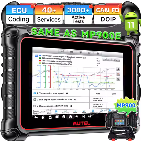 Autel MaxiPRO MP900 OBD2 Scanner Bidirectional Scan Tool, ECU Coding, 40+ Services, CAN FD &DOIP, Up