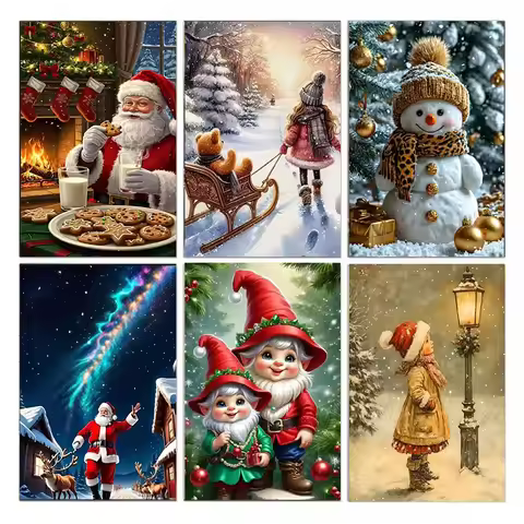 AB Diamond Diamond Painting, Santa Claus, 5D Diamond Painting, Adult and Beginner Diamond Painting K