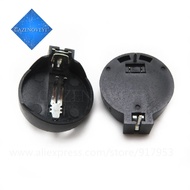 10 Piece Black Round Button Battery Holder Case for CR2032 2016 2025