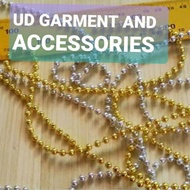 RENTENG 3mm silver gold chain pearl 450gram 1POND