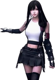 CR ROLECOS Tifa Lockhart Cosplay Game Tifa Lockhart Costume Outfit Roll Tifa Lockhart Uniform Comple