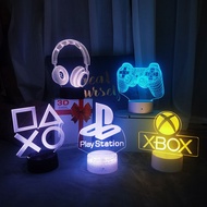 8 ️ ⃣ 3D Visual Game Ornament Light Gaming Atmosphere Light 3D Night Light Game Handle Decorative Li